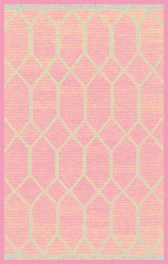 Halı banyosu ve Rug Boho tarzı, dokunmuş doku ve efektli etnik tasarım deseni.