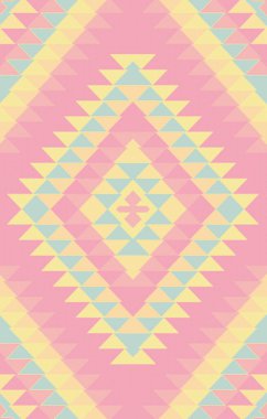 Halı banyosu ve Rug Boho tarzı, dokunmuş doku ve efektli etnik tasarım deseni.