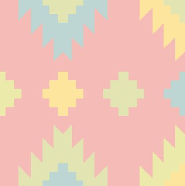 Halı banyosu ve Rug Boho tarzı, dokunmuş doku ve efektli etnik tasarım deseni.