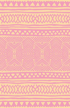 Halı banyosu ve Rug Boho tarzı, dokunmuş doku ve efektli etnik tasarım deseni.