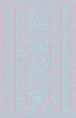 Halı banyosu ve Rug Boho tarzı, dokunmuş doku ve efektli etnik tasarım deseni.