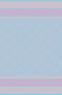 Halı banyosu ve Rug Boho tarzı, dokunmuş doku ve efektli etnik tasarım deseni.