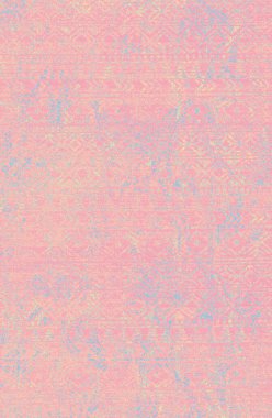 Halı banyosu ve Rug Boho tarzı, dokunmuş doku ve efektli etnik tasarım deseni.