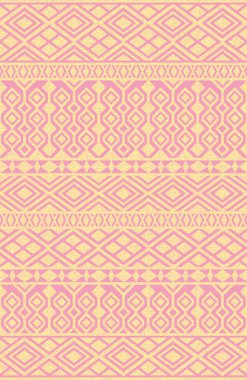 Halı banyosu ve Rug Boho tarzı, dokunmuş doku ve efektli etnik tasarım deseni.