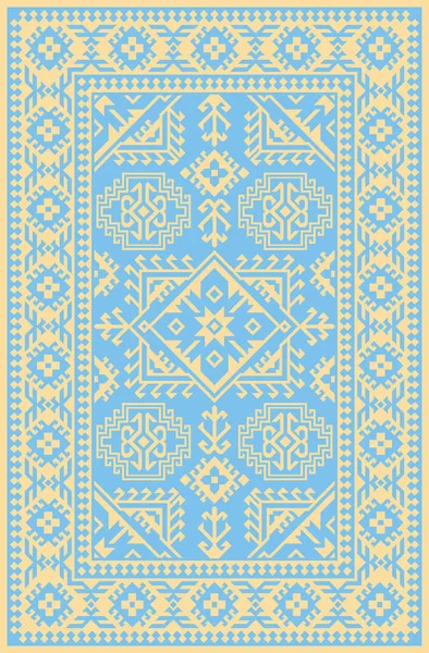 Carpet Bathmat Rug Boho Style Ethnic Design Pattern Distressed Woven — Stock Photo, Image