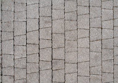 Trapez şeklinde gri döşeme taşı