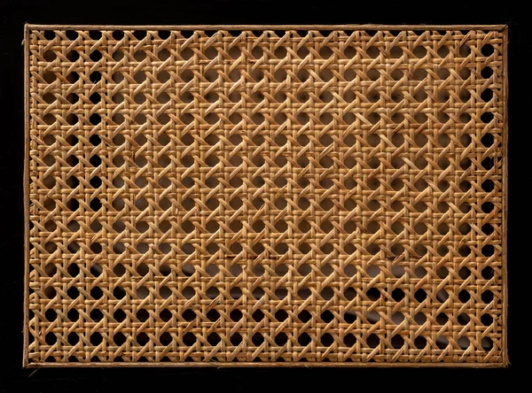 Hexagonal weaving from rattan texture — Stock Photo, Image