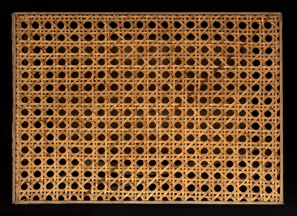 Hexagonal weaving from rattan texture — Stock Photo, Image