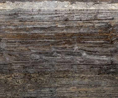 Kahverengi travertinin pürüzsüz dokusu