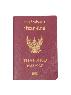 beyaz zemin üzerine Tayland pasaportu