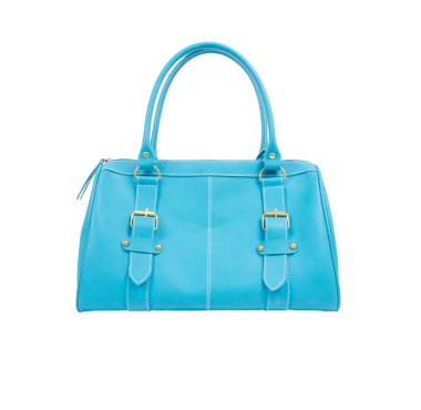 üzerinde beyaz izole kadın çanta