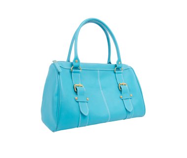 üzerinde beyaz izole kadın çanta