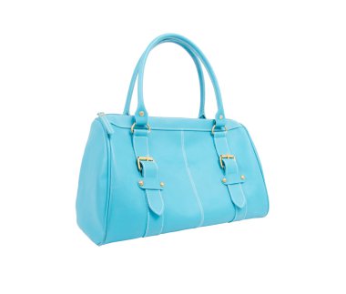 üzerinde beyaz izole kadın çanta