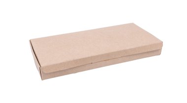 beyaz izole karton kutu.