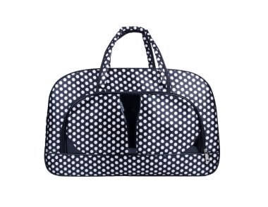 Beyaz arka plan üzerinde izole deri çanta