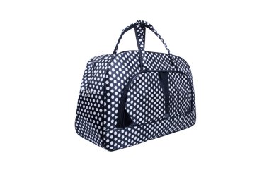 Beyaz arka plan üzerinde izole deri çanta