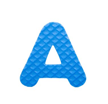 alfabe puzzle parçaları beyaz zemin üzerine