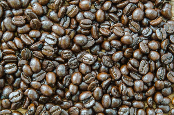 Roasted coffee beans background texture — Stock Photo, Image