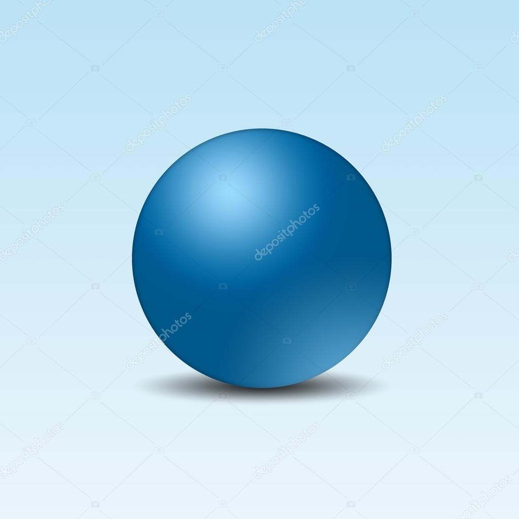 3D sphere on a background