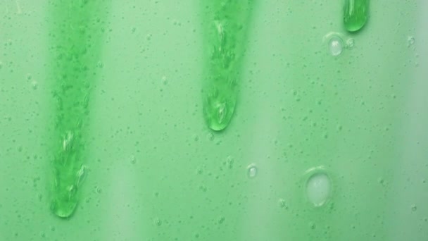 Kosmetická textura sprchového gel. Selektivní zaměření. — Stock video