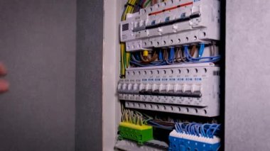 Santral elektrik bağlantısını kesme makineleri. Seçici odak.