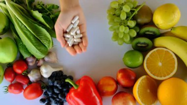 C vitamini içeren ürünler. Seçici odaklanma. yiyecek.