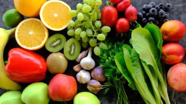 C vitamini içeren ürünler. Seçici odaklanma. yiyecek.