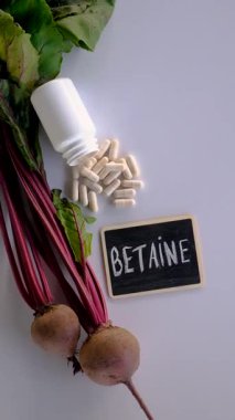 Pancar masada betaine içerir. Seçici odaklanma. yiyecek.