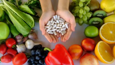 C vitamini içeren ürünler. Seçici odaklanma. yiyecek.