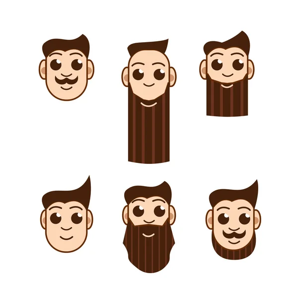 Logotipo do ícone da barbearia — Vetor de Stock
