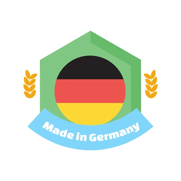 Fabricado en Alemania etiqueta — Vector de stock