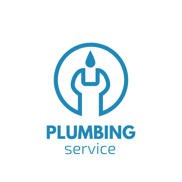 Plumber logo icon — Stock Vector