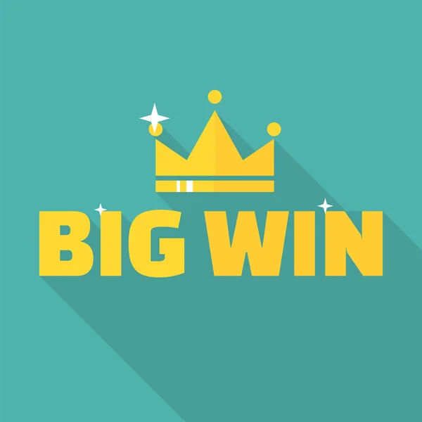 Big win banner — Stock Vector