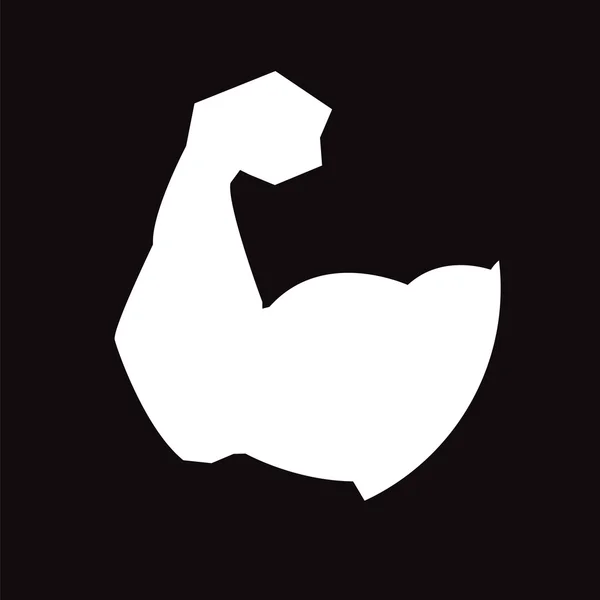 Icono del brazo muscular — Vector de stock