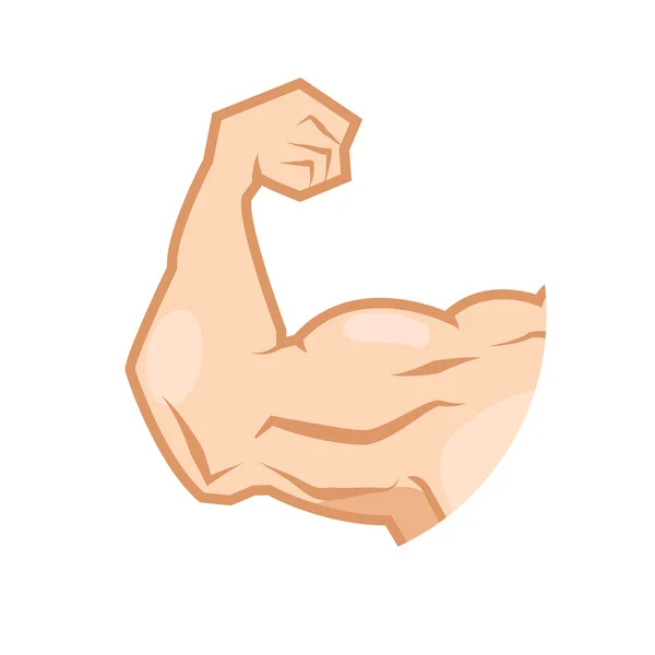 Muscular arm icon — Stock Vector