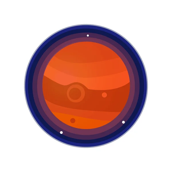 Pictogram van de planeet Jupiter — Stockvector