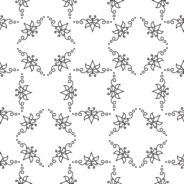 Geometrisches Blumenmuster — Stockvektor