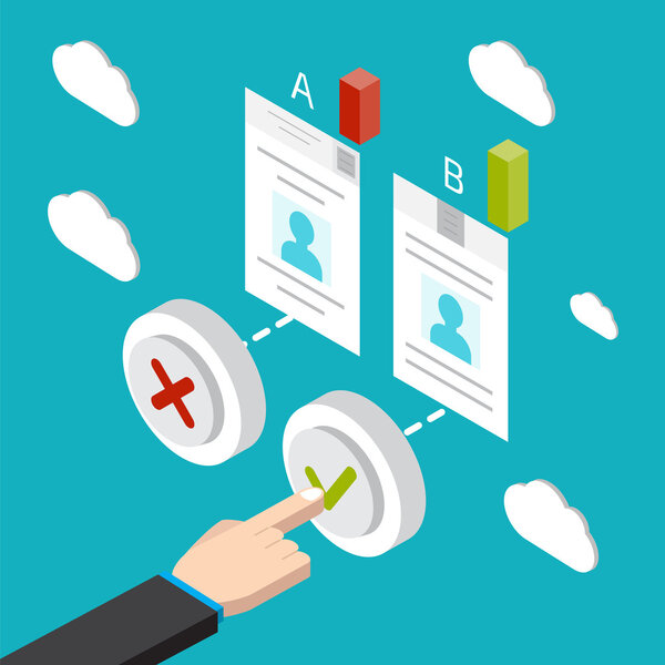 Split testing concept