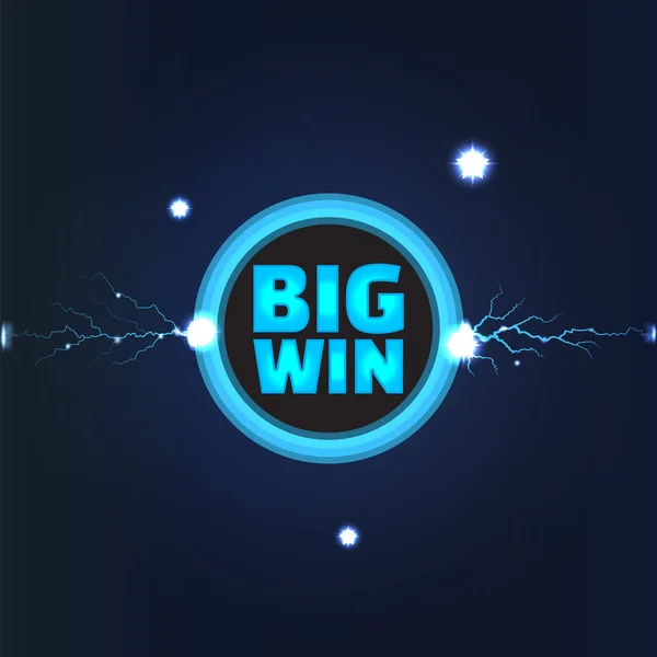 Big win banner — Stock Vector