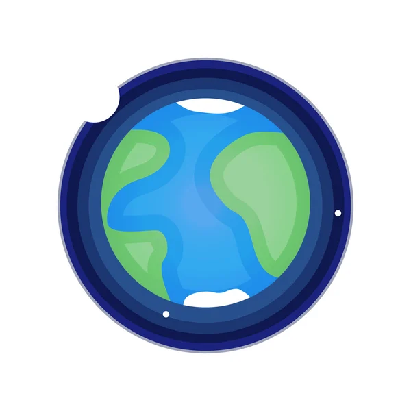 Planeta tierra icono — Vector de stock