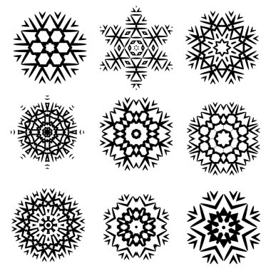 Hipster kar tanesi desen