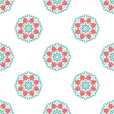 basit çiçek desenli