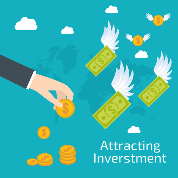 Attracting investments concept
