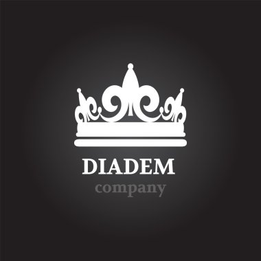 Diadem vektör siluet simge