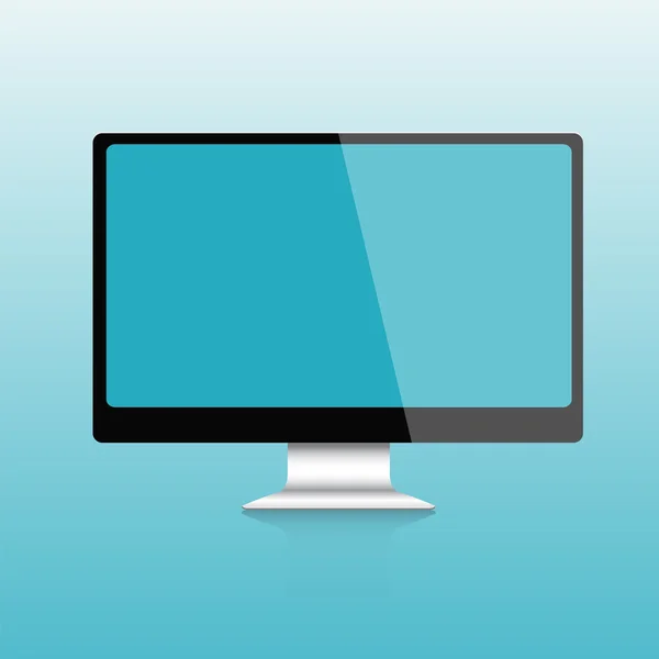 Computador desktop mockup —  Vetores de Stock