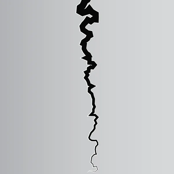 Crack de terre sur gris — Image vectorielle