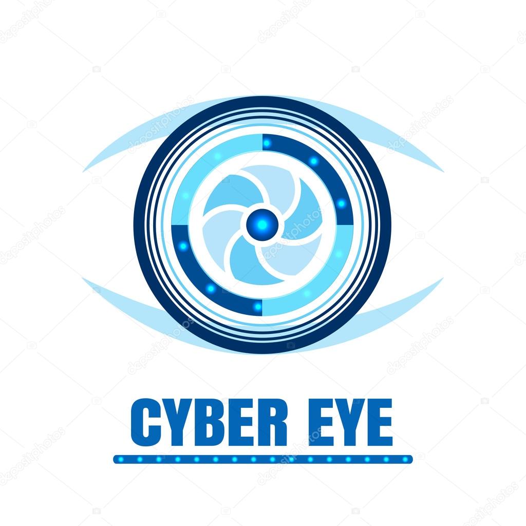 cyber eye icon stock vector ansim 74421427