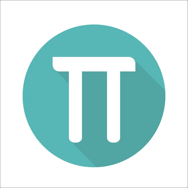 Mathematic Pi icon — Stock Vector