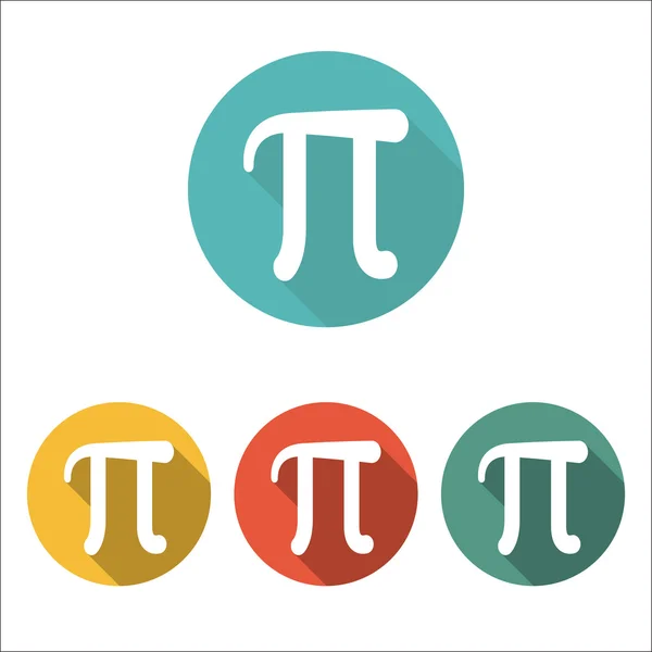 数学的 Pi 图标 — 图库矢量图片