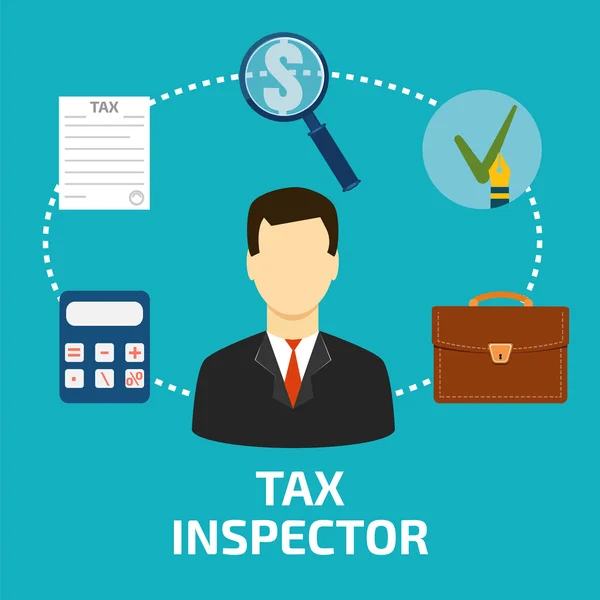 Ícone do inspector fiscal — Vetor de Stock